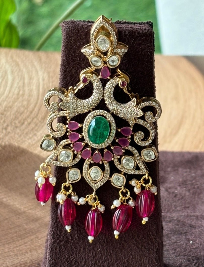 Peacock Glory Designer Necklace Set - MR Jewels